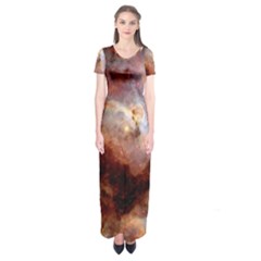 Carina Nebula Short Sleeve Maxi Dress