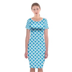 Pattern Classic Short Sleeve Midi Dress