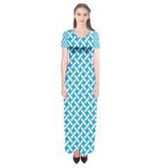 Pattern Short Sleeve Maxi Dress