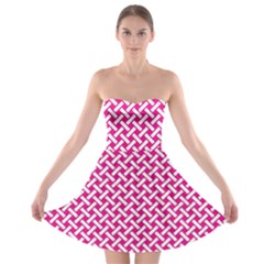 Pattern Strapless Bra Top Dress