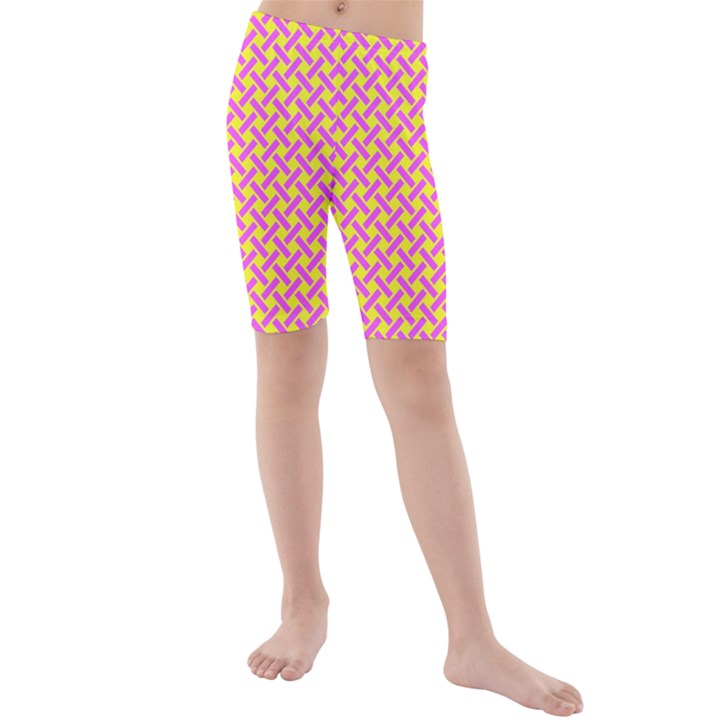 Pattern Kids  Mid Length Swim Shorts