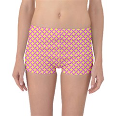 Pattern Boyleg Bikini Bottoms