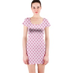 Pattern Short Sleeve Bodycon Dress