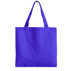 Pattern Zipper Grocery Tote Bag