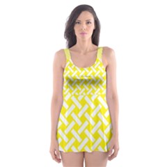 Pattern Skater Dress Swimsuit