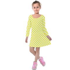 Pattern Kids  Long Sleeve Velvet Dress