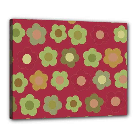 Floral Pattern Canvas 20  X 16 