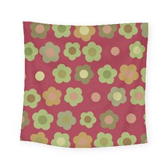 Floral Pattern Square Tapestry (small)