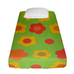 Floral Pattern Fitted Sheet (single Size)