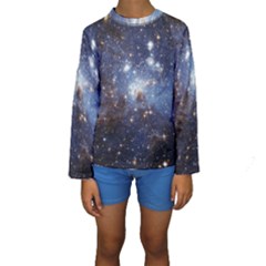 Large Magellanic Cloud Kids  Long Sleeve Swimwear