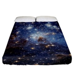 Large Magellanic Cloud Fitted Sheet (king Size) by SpaceShop