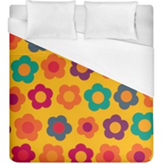 Floral Pattern Duvet Cover (king Size) by Valentinaart