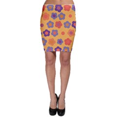 Floral Pattern Bodycon Skirt