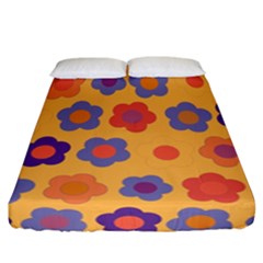 Floral Pattern Fitted Sheet (california King Size) by Valentinaart