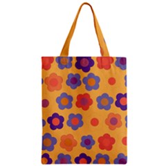 Floral Pattern Zipper Classic Tote Bag by Valentinaart