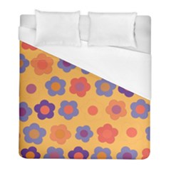 Floral Pattern Duvet Cover (full/ Double Size) by Valentinaart