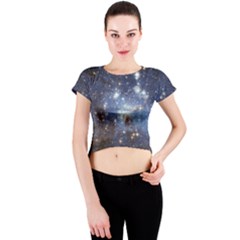 Large Magellanic Cloud Crew Neck Crop Top