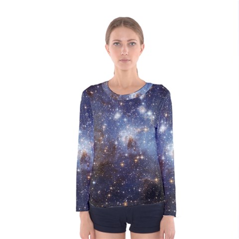 Large Magellanic Cloud Women s Long Sleeve Tee by SpaceShop