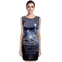 Large Magellanic Cloud Sleeveless Velvet Midi Dress