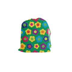 Floral Pattern Drawstring Pouches (small) 