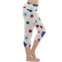 Floral pattern Capri Yoga Leggings View3