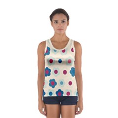 Floral Pattern Women s Sport Tank Top 