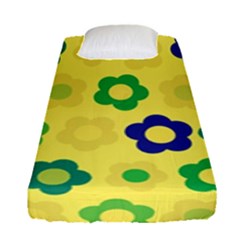 Floral Pattern Fitted Sheet (single Size)