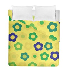 Floral Pattern Duvet Cover Double Side (full/ Double Size)