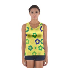 Floral Pattern Women s Sport Tank Top 