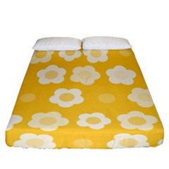 Floral Pattern Fitted Sheet (california King Size)