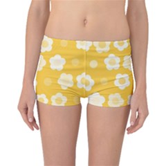 Floral Pattern Boyleg Bikini Bottoms