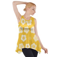 Floral Pattern Side Drop Tank Tunic by Valentinaart