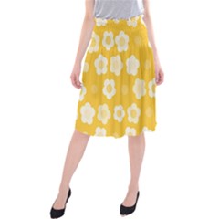 Floral Pattern Midi Beach Skirt