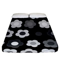 Floral Pattern Fitted Sheet (queen Size)