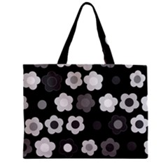 Floral Pattern Zipper Mini Tote Bag by Valentinaart