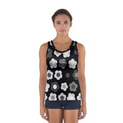 Floral Pattern Women s Sport Tank Top 