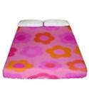 Pink floral pattern Fitted Sheet (King Size) View1