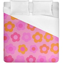 Pink Floral Pattern Duvet Cover (king Size)