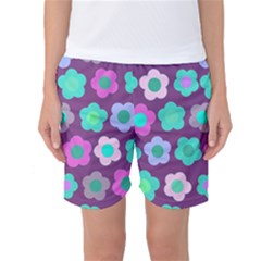 Floral Pattern Women s Basketball Shorts