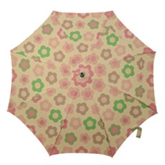 Floral Pattern Hook Handle Umbrellas (large)