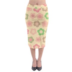 Floral Pattern Midi Pencil Skirt by Valentinaart