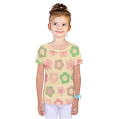 Floral Pattern Kids  One Piece Tee