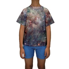 Tarantula Nebula Kids  Short Sleeve Swimwear