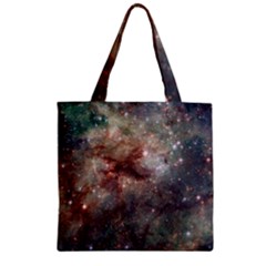 Tarantula Nebula Zipper Grocery Tote Bag