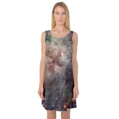 Tarantula Nebula Sleeveless Satin Nightdress by SpaceShop