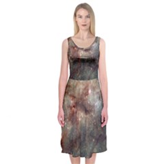 Tarantula Nebula Midi Sleeveless Dress