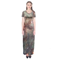 Tarantula Nebula Short Sleeve Maxi Dress