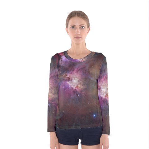 Orion Nebula Women s Long Sleeve Tee by SpaceShop