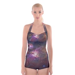 Orion Nebula Boyleg Halter Swimsuit 