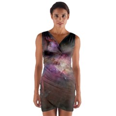 Orion Nebula Wrap Front Bodycon Dress by SpaceShop